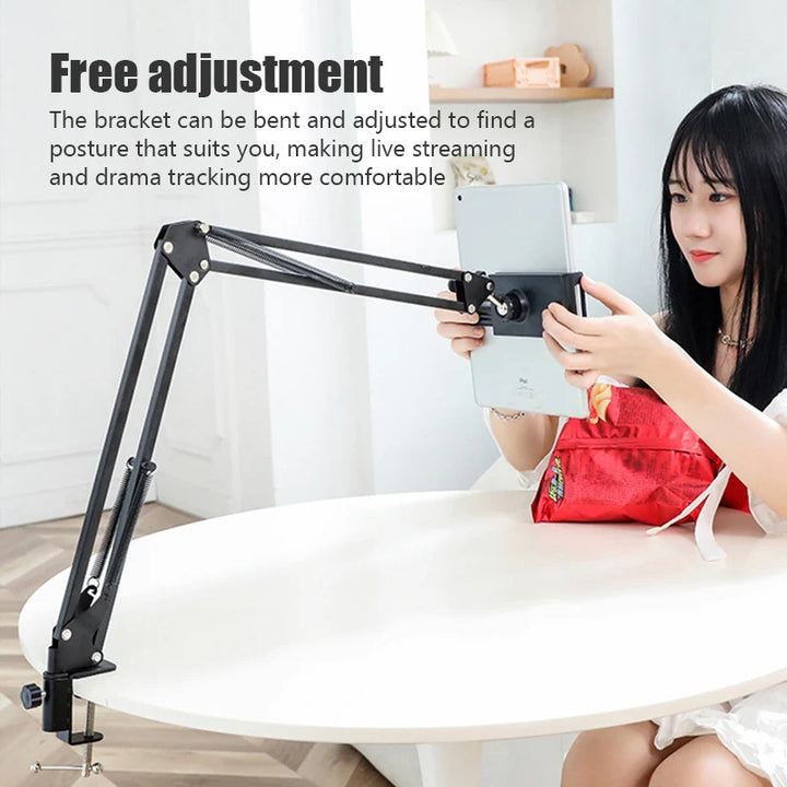 360 Degree Long Arm Tablet Holder Stand for iPad