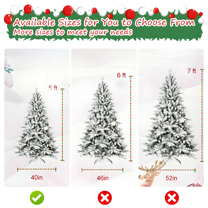 5/6/7FT Pre-lit Artificial Christmas Tree