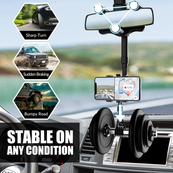 Rear View Mirror Phone Holder